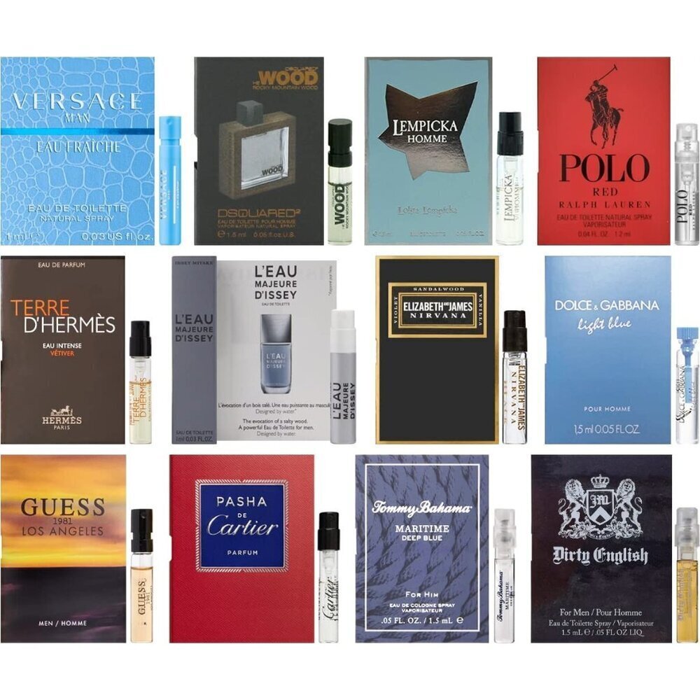 Designer Fragrance Samples for Men - Sampler Lot x 12 Vials 2